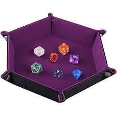 SIQUK dice tray interior velvet for smooth, quiet rolls during D&D sessions.