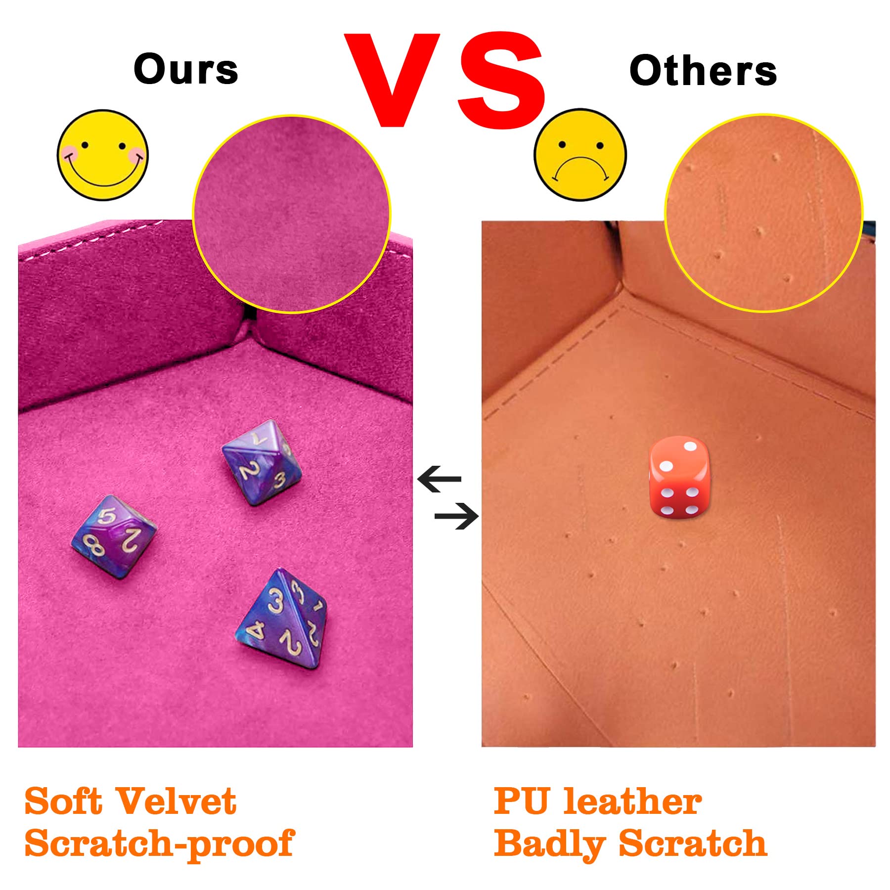 SIQUK dual-color pink and gray dice trays set for shared play.