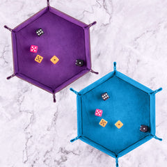SIQUK hexagon tray stores dice and small items for travel