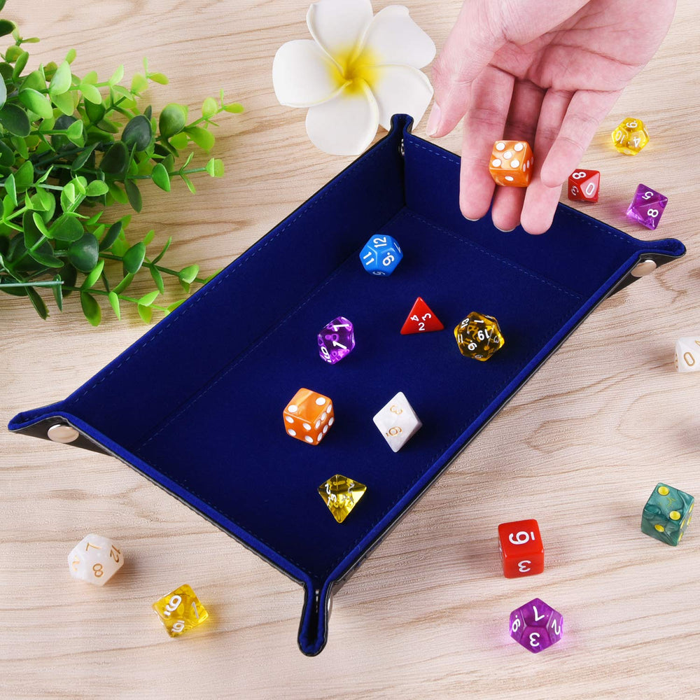 SIQUK generous interior fits polyhedral dice and small accessories.