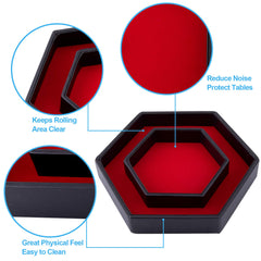 SIQUK interior velvet reduces dice noise while protecting the table