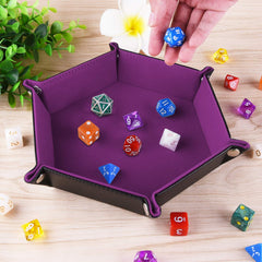 SIQUK spacious interior fits polyhedral and metal dice sets.