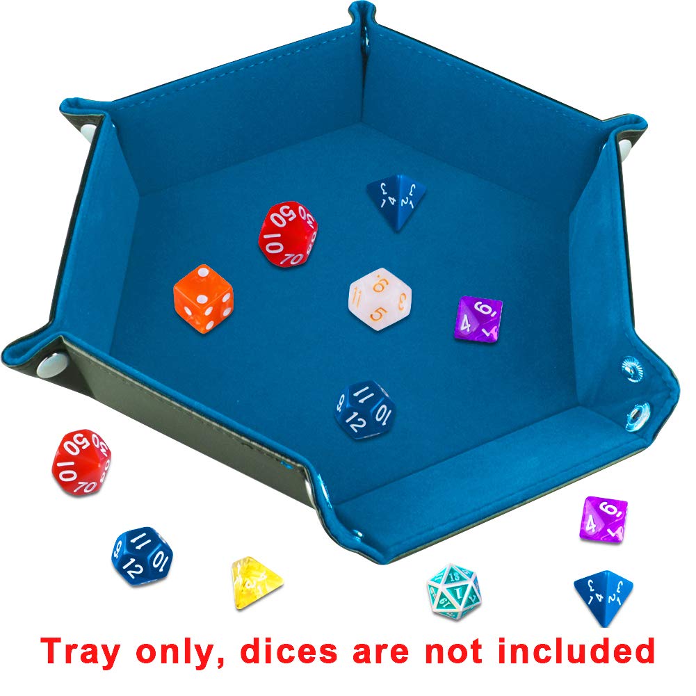 SIQUK portable folding dice tray protects surfaces during games