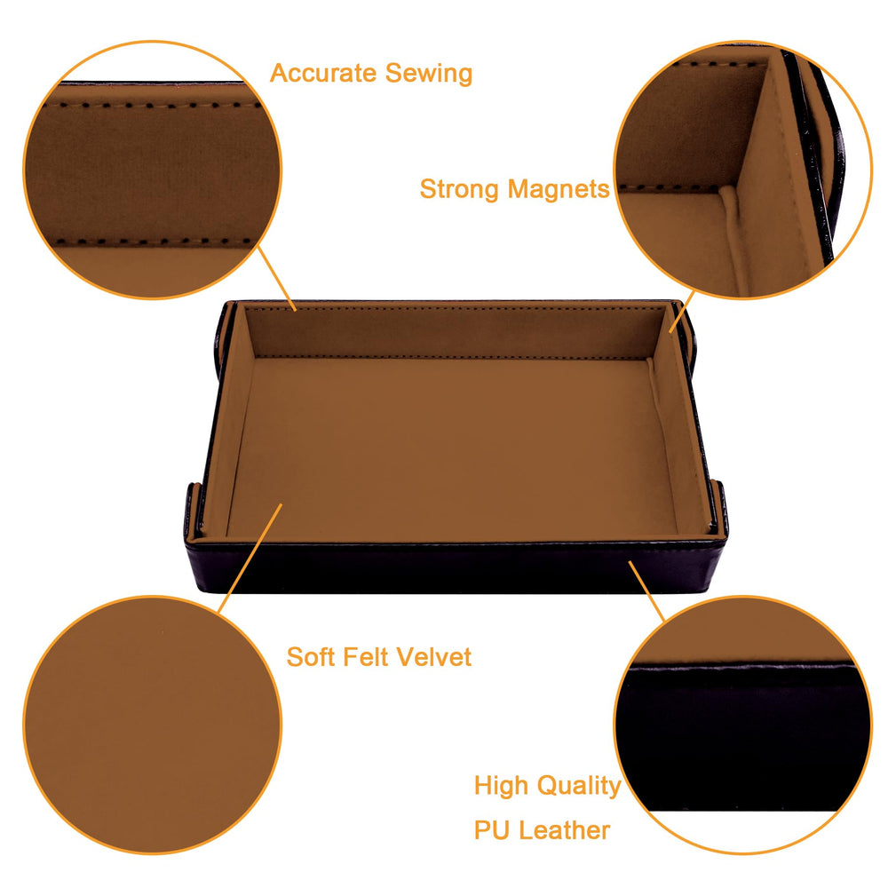 SIQUK dice tray portable folded, pocket-ready for travel.