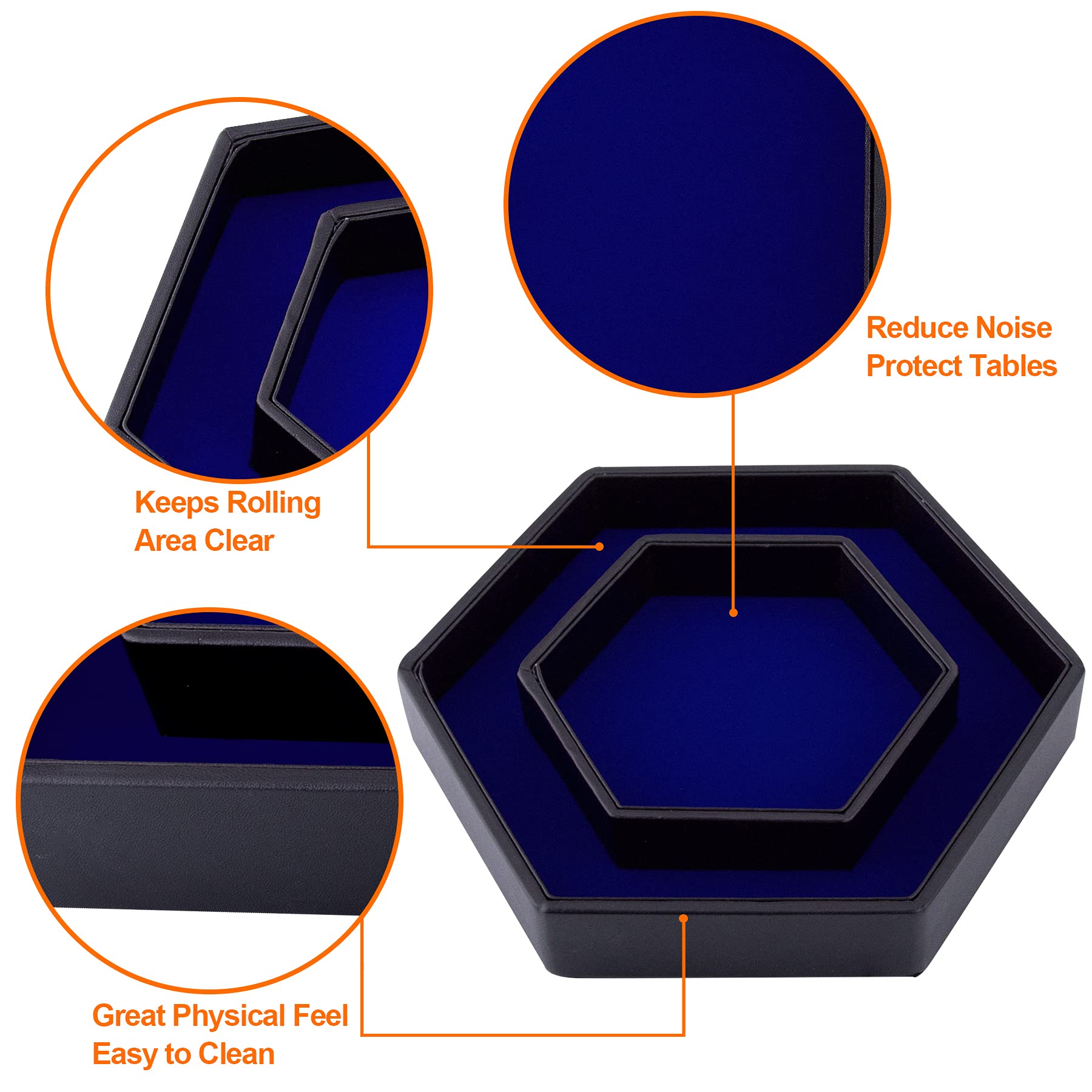 SIQUK velvet blue interior reduces noise and protects tabletops