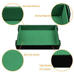 SIQUK dice tray velvet interior close-up shows soft padding for protected dice.