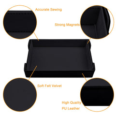 SIQUK dice tray velvet interior protects dice during play.