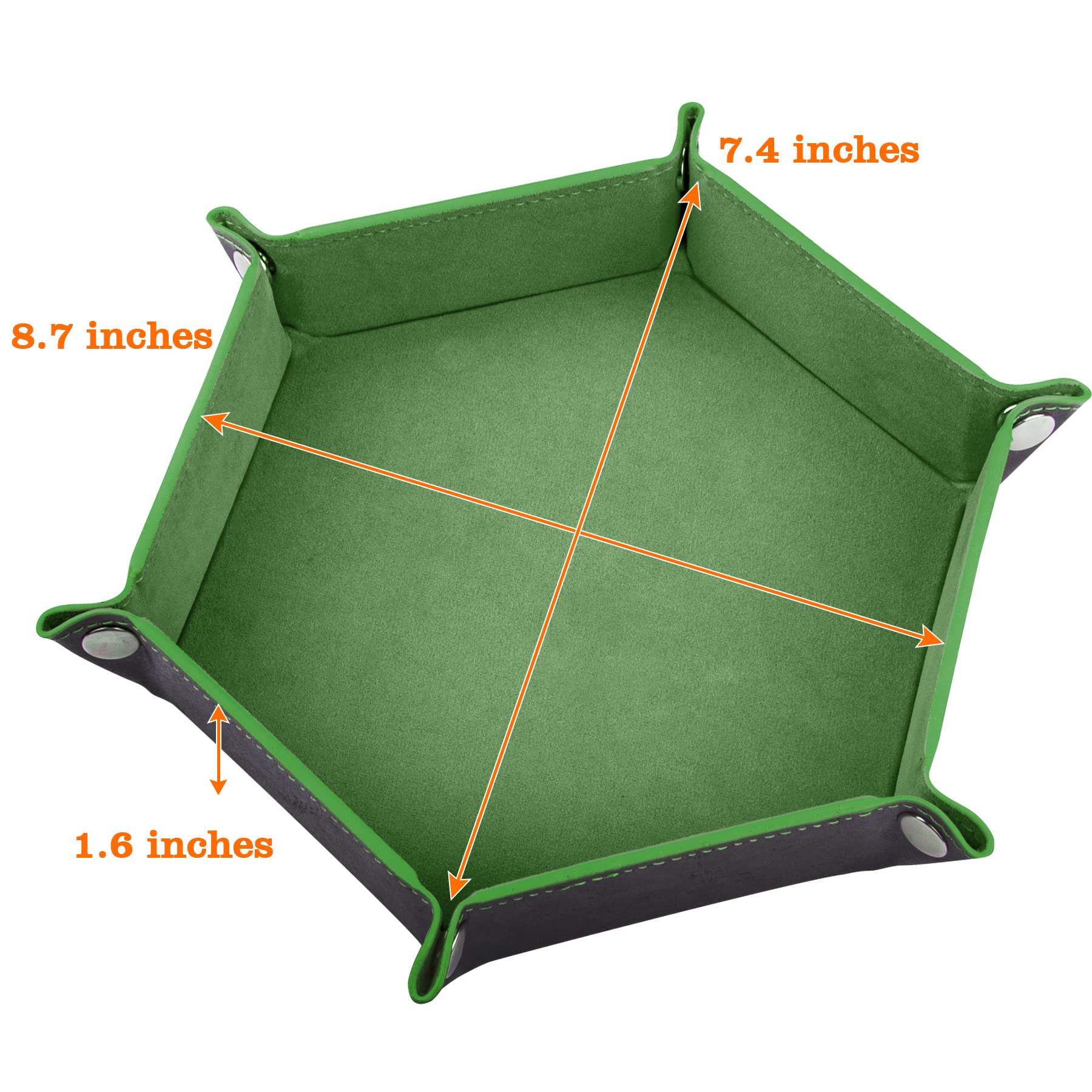 SIQUK dice tray velvet interior protects dice from scratches during play