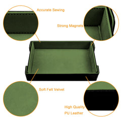 SIQUK dice tray velvet lining, protects dice during rolls.