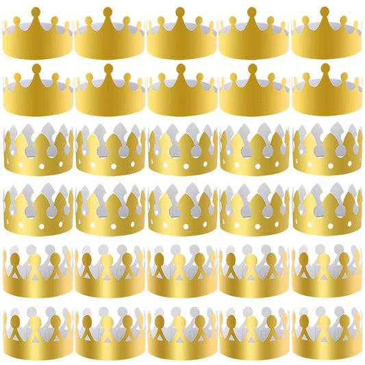 SIQUK golden paper crowns packaging for festive celebrations and easy gifting.