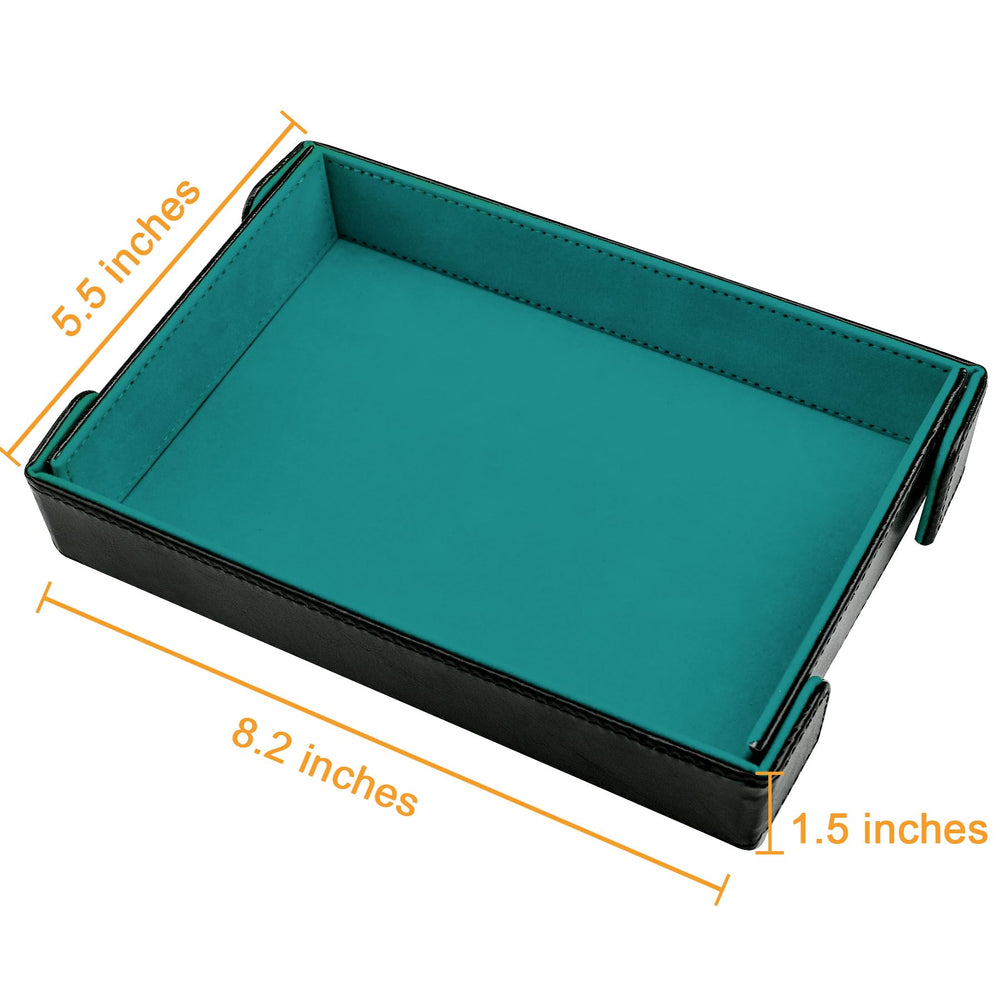 SIQUK dice tray rectangle compact fold, magnets secure edges for quick setup