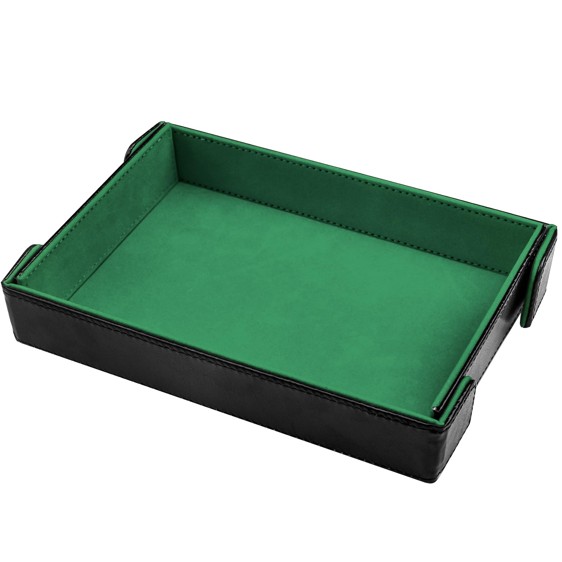SIQUK magnetic folding dice tray, rectangle closed, portable and quiet for stable rolls.