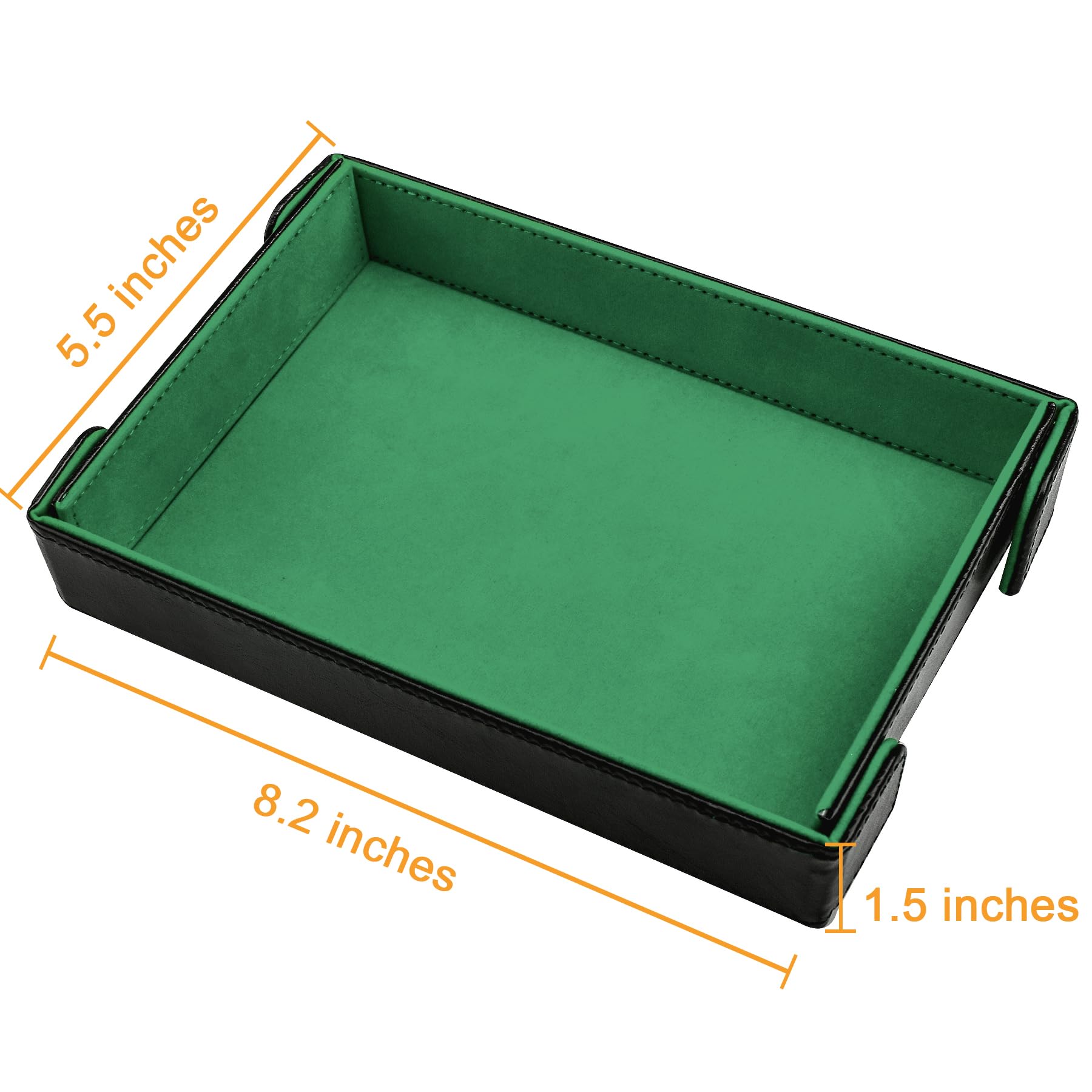 SIQUK magnetic folding dice tray, rectangle open, quick setup during gameplay.