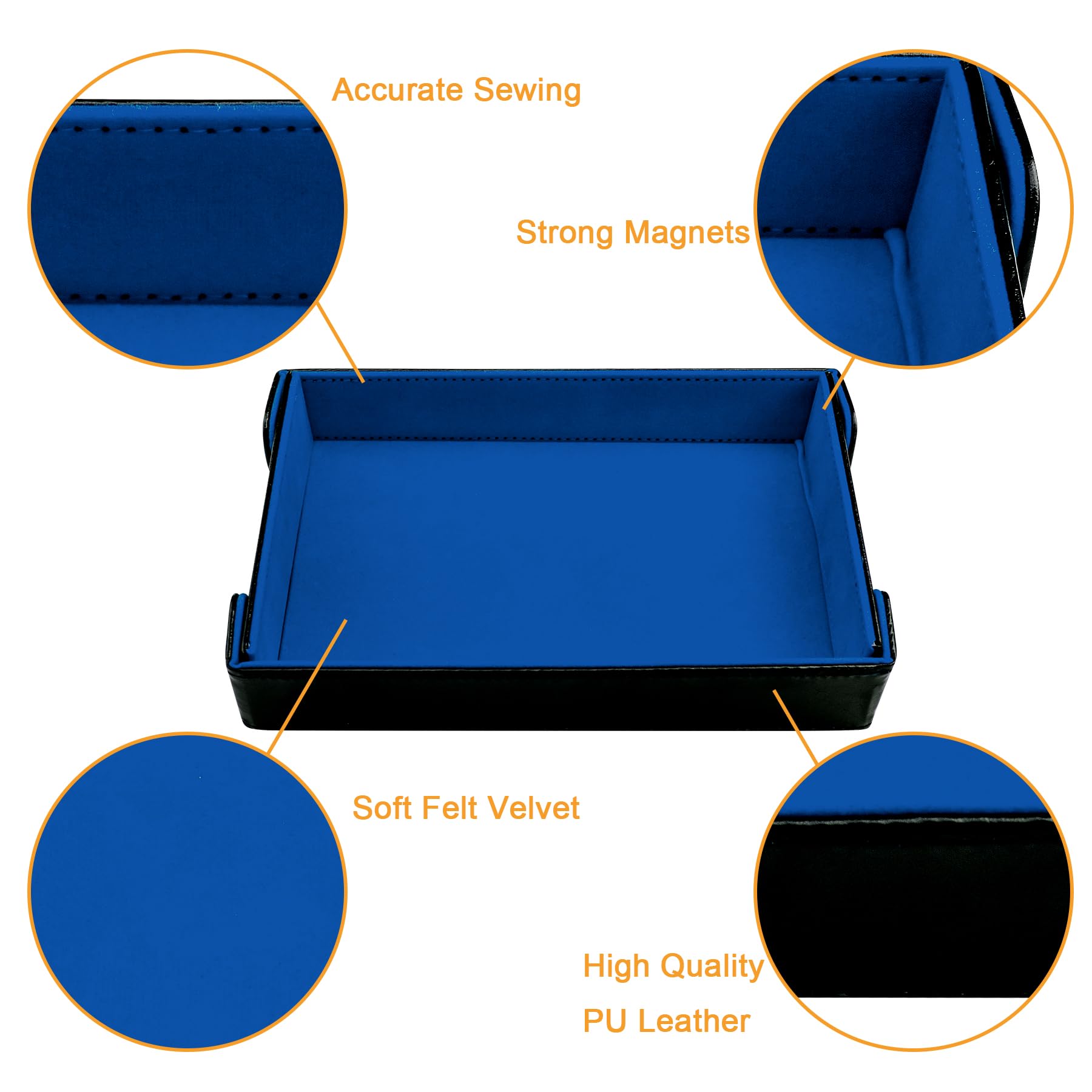 SIQUK PU leather outer dice tray is easy to wipe clean after sessions