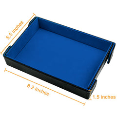 SIQUK velvet inner dice tray protects dice during rolls and handling