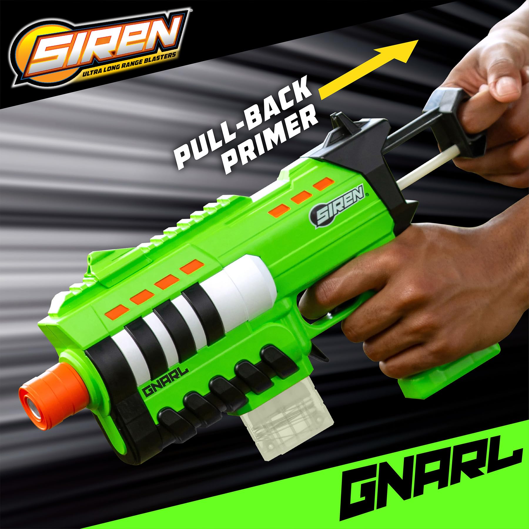 Siren Gnarl with Picatinny rail attachments for customization
