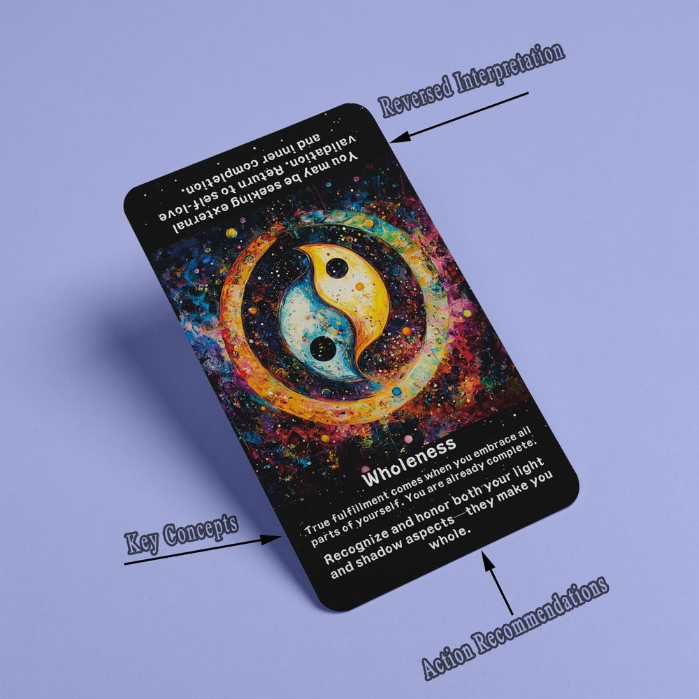 sishui Law of Attraction Action suit card with gold highlights signals inspired steps