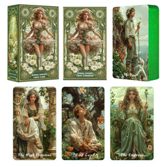 Durable 400 GSM stock of the Sishui Spring Sprout deck offers smooth shuffles.