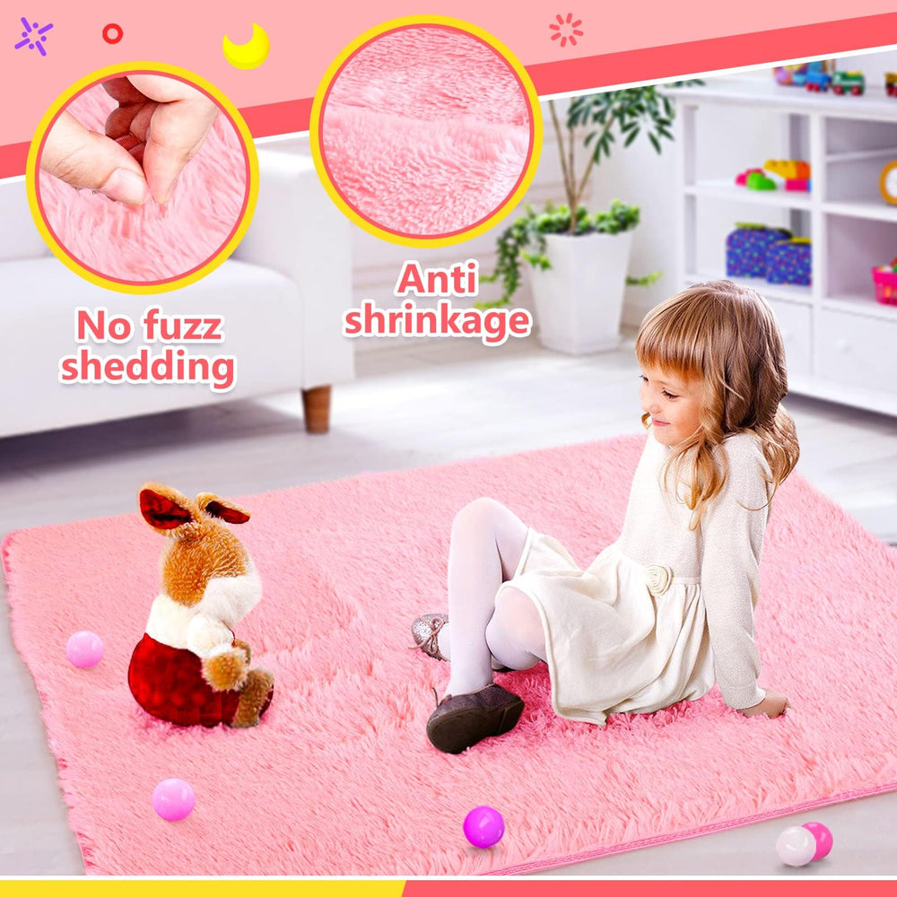 SISTICKER pink fairy castle with easy setup for quick assembly