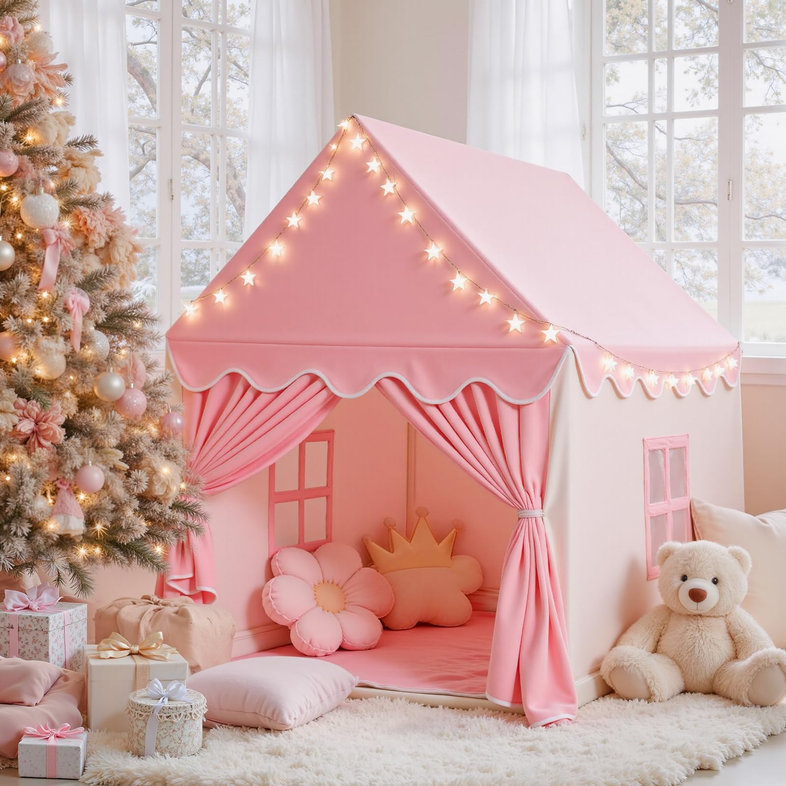 SISTICKER gift for girls pink play house, perfect for birthdays.