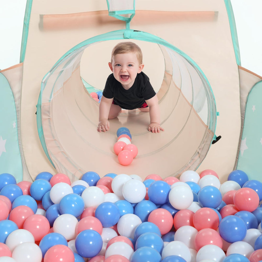 SISTICKER pop-up play house for effortless setup and easy storage.