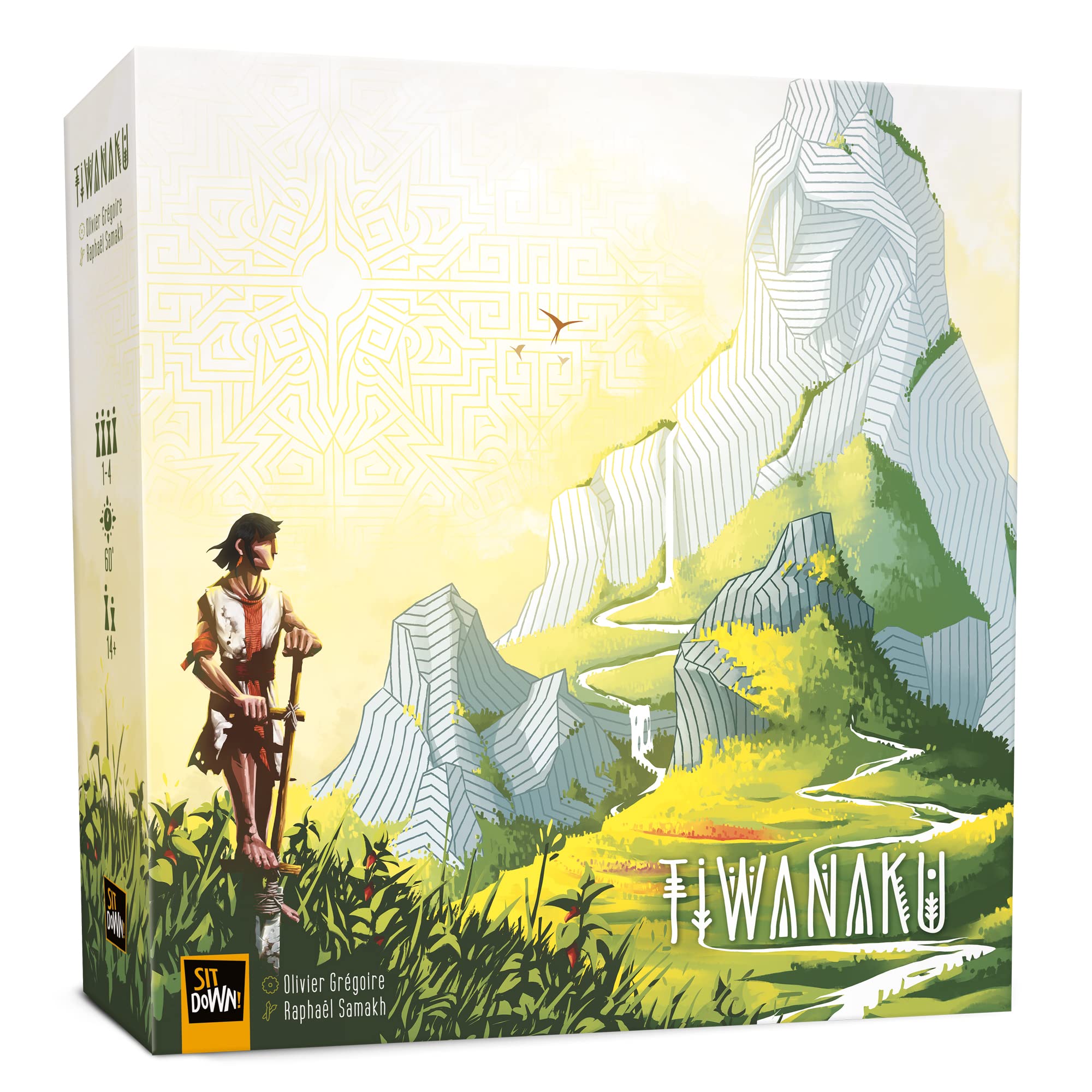 Sit Down! Tiwanaku board game – vibrant game board for strategic exploration with friends.