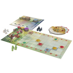 Sit Down! Tiwanaku player boards – organize turns and region control during matches.
