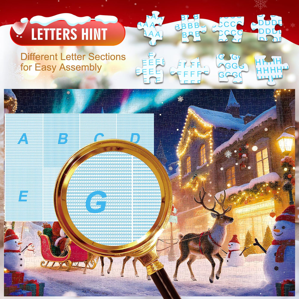 Sitanflex puzzle pieces with back letters to aid sorting