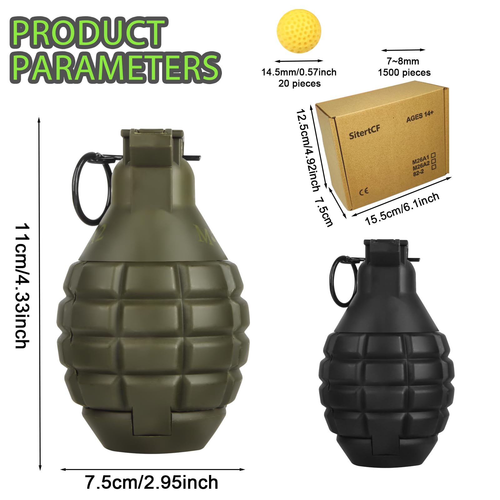 SitertCF Toy-Grenade fits in a pocket for quick deployment during play.