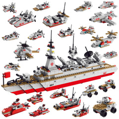 Sitodier battleship building set components ready for focused engineering play