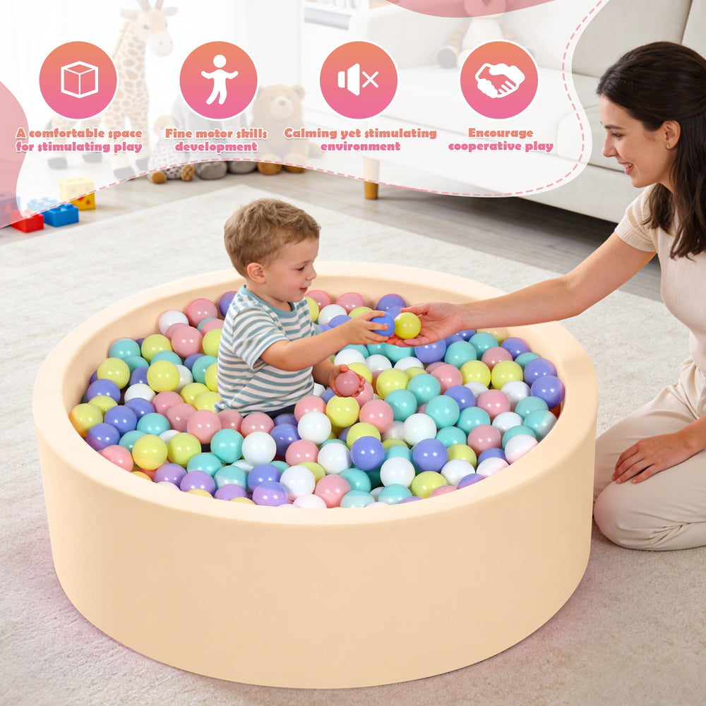 SIUUHOVS ball pit mocha vacuum packaging ships compactly