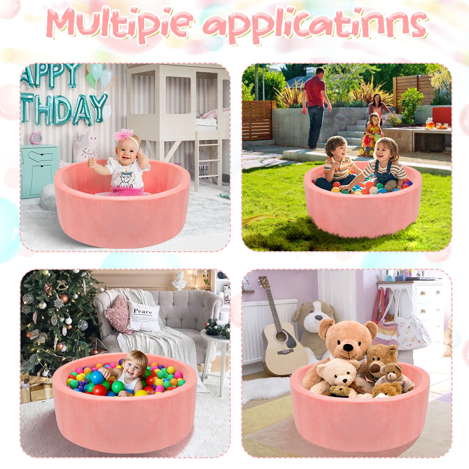 SIUUHOVS ball pit design allows easy disassembly for cleaning and reassembly.