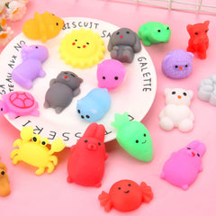 Siwarm mochi animals treasure box mini squishies for classroom prizes.