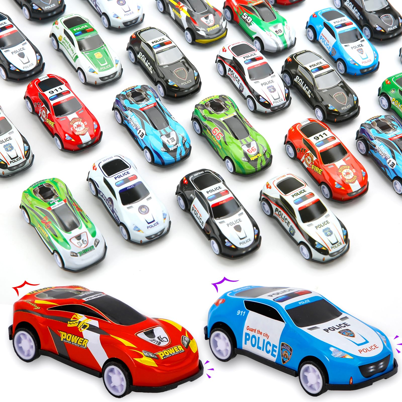 Siwarm smooth-edge ABS plastic mini cars safe for little hands