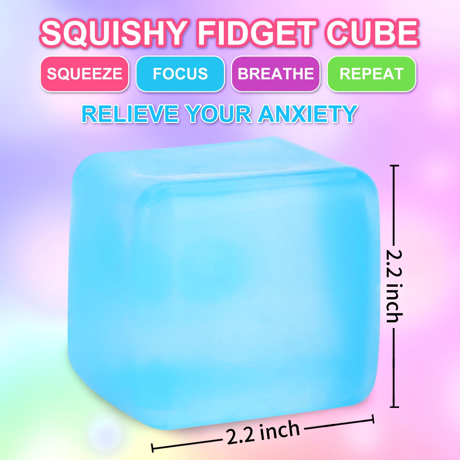 Siwarm squishy cubes for relaxation and mindful breaks.