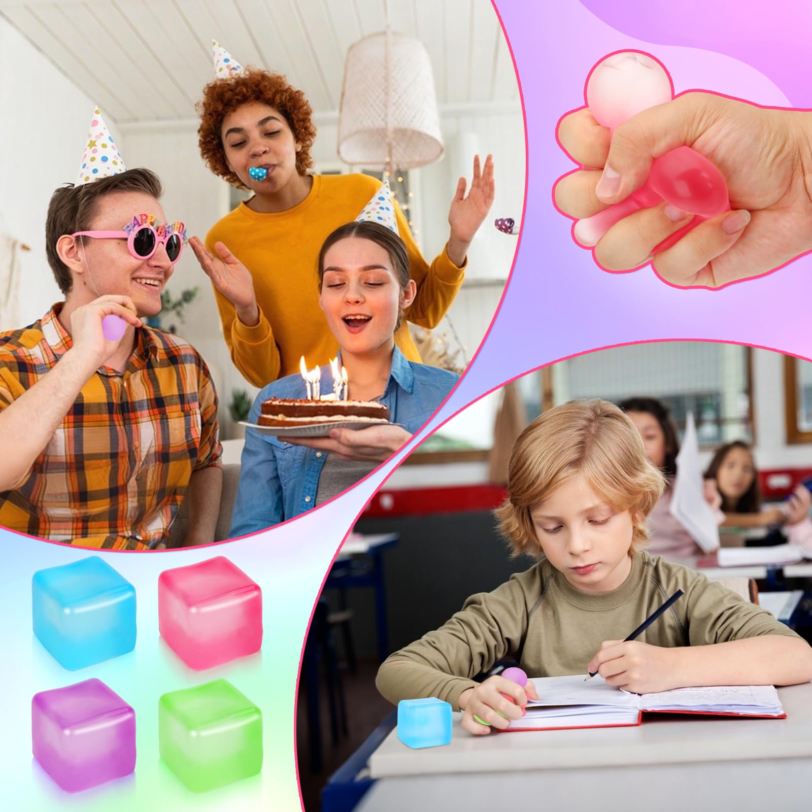 Siwarm stress cube classroom-use helps keep hands busy in noisy environments.