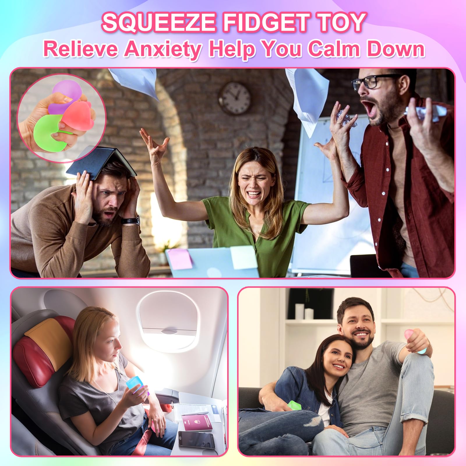 Siwarm stress cube pocket portable design for calm on the go.