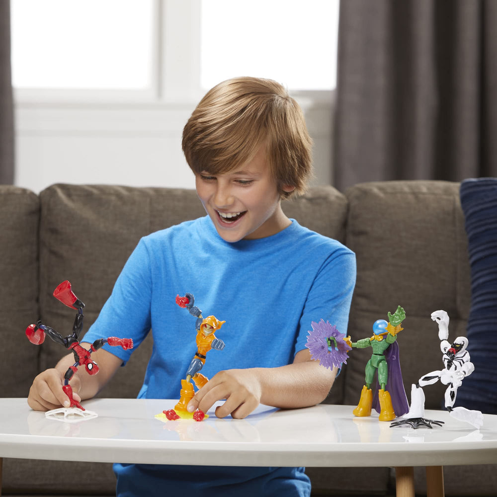 Six-inch bendable figures inviting flexible storytelling and quick pose changes.