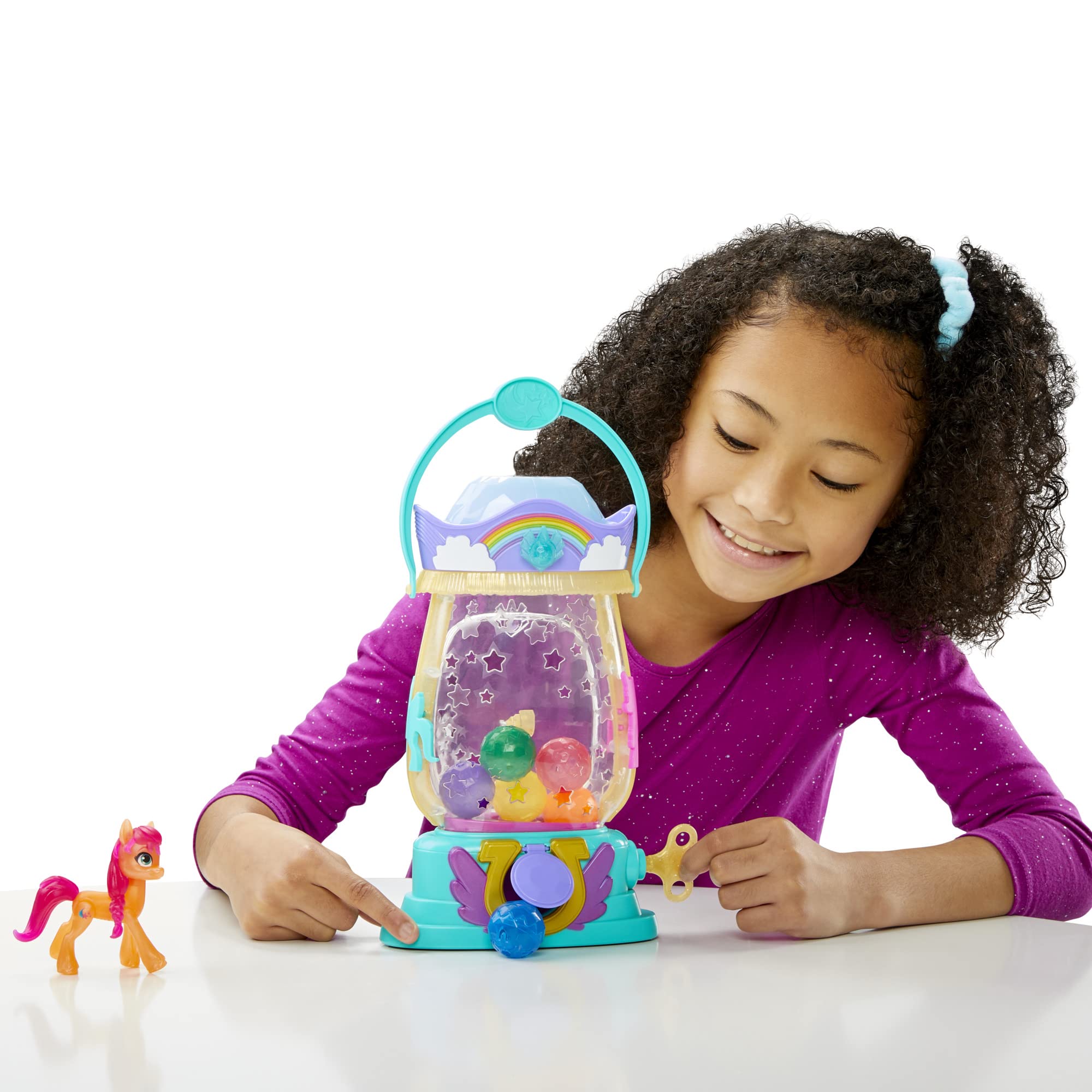 Six light-up colors let the lantern shift moods during play