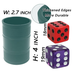 Six Senses Media 19mm purple dice for precise stacking and smooth rolls.