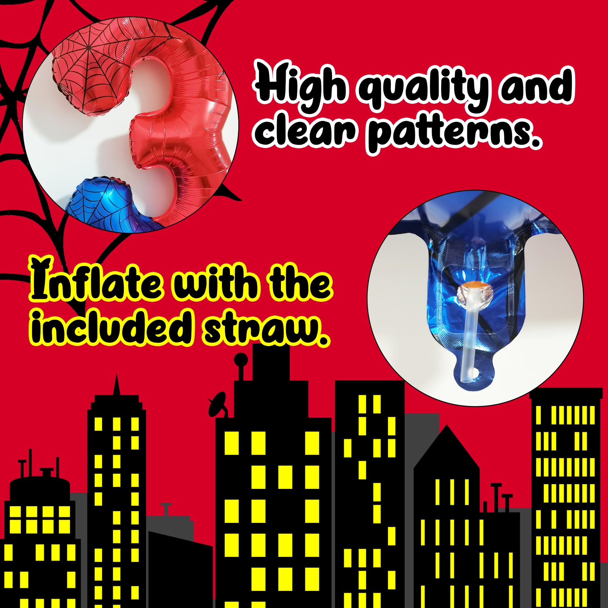 SIXONEAIEN large number balloon spider decoration boosts party ambiance.