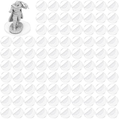 SixPoints clear 30mm round acrylic base for miniatures, enhancing stability.