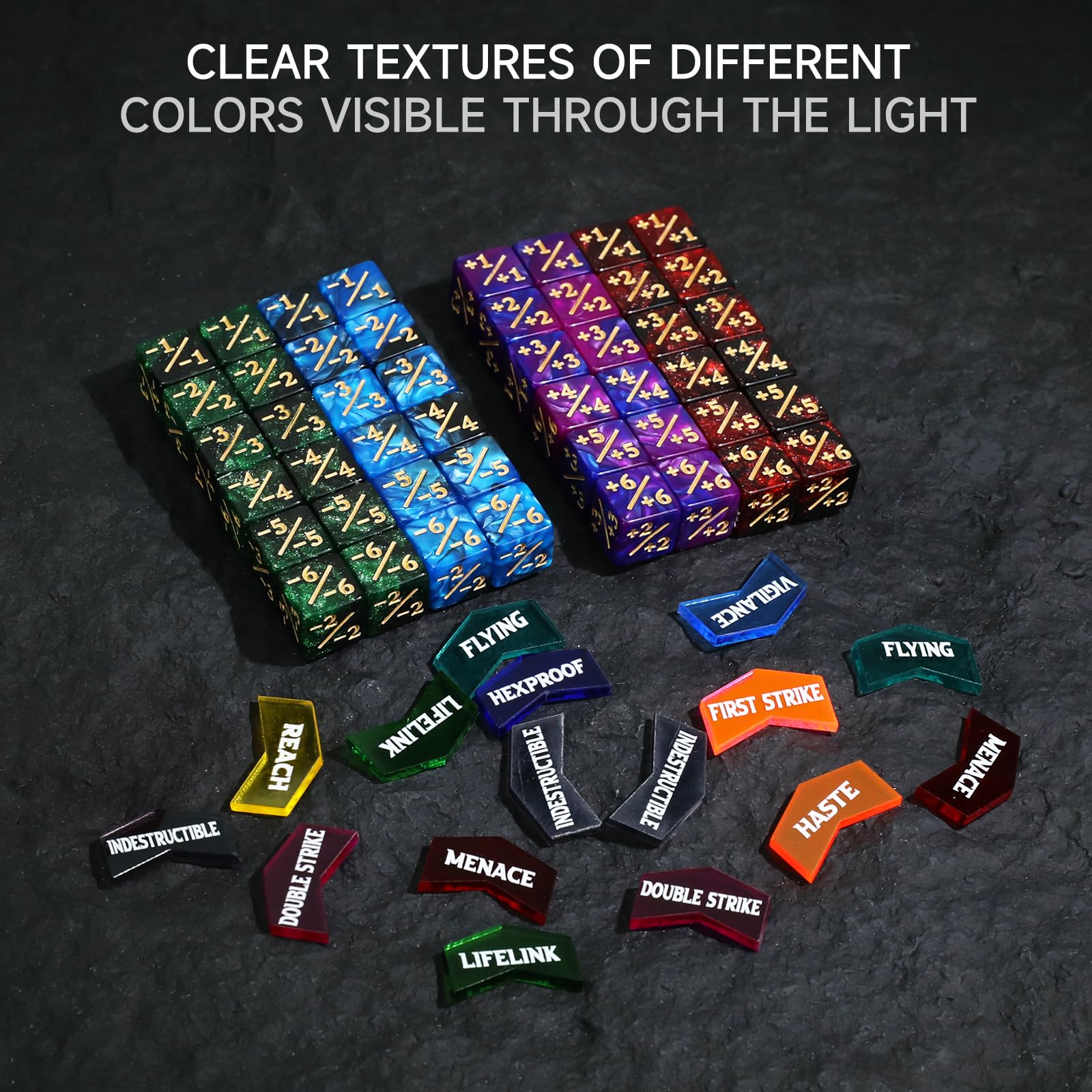 Sixpoints MTG 60 keyword tokens for organized buff tracking