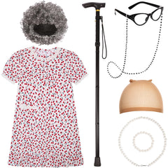 SIZGAROOT realistic wig adds convincing old lady look for dress-up