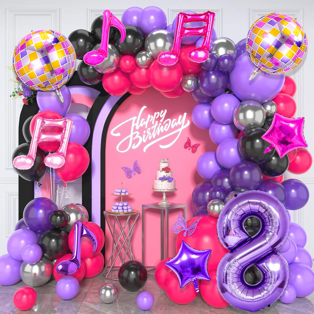 Siznkore purple single-note balloon adds subtle musical charm