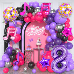 Siznkore purple single-note balloon adds subtle musical charm