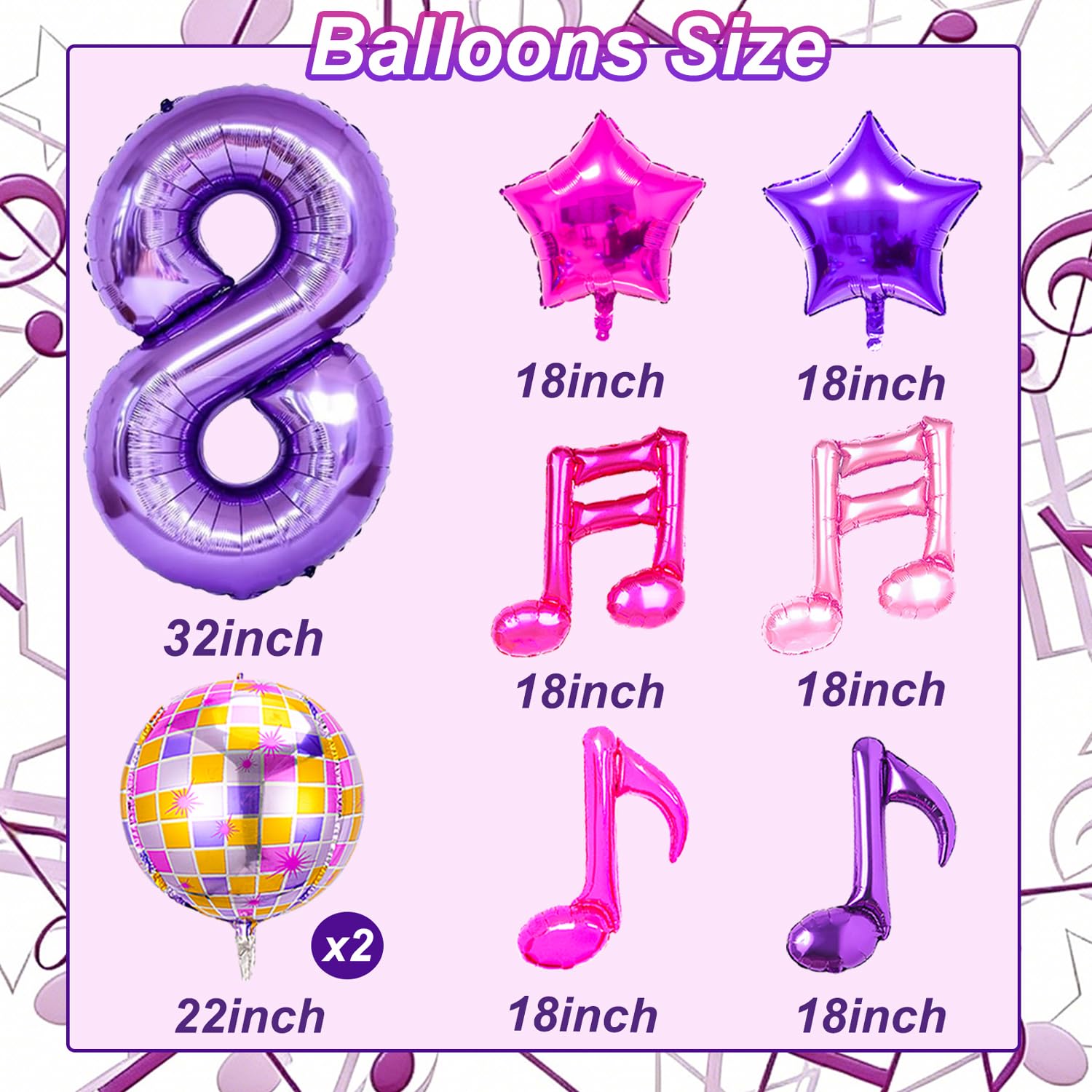 Siznkore purple star balloon for eye-catching photo moments