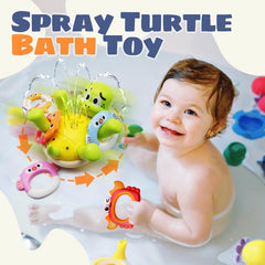 Sizobi turtle bath toy-rechargeable-battery lasts longer for uninterrupted spraying.
