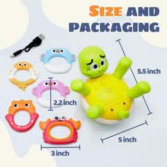 Sizobi turtle bath toy-sensory play and fine motor skills support.