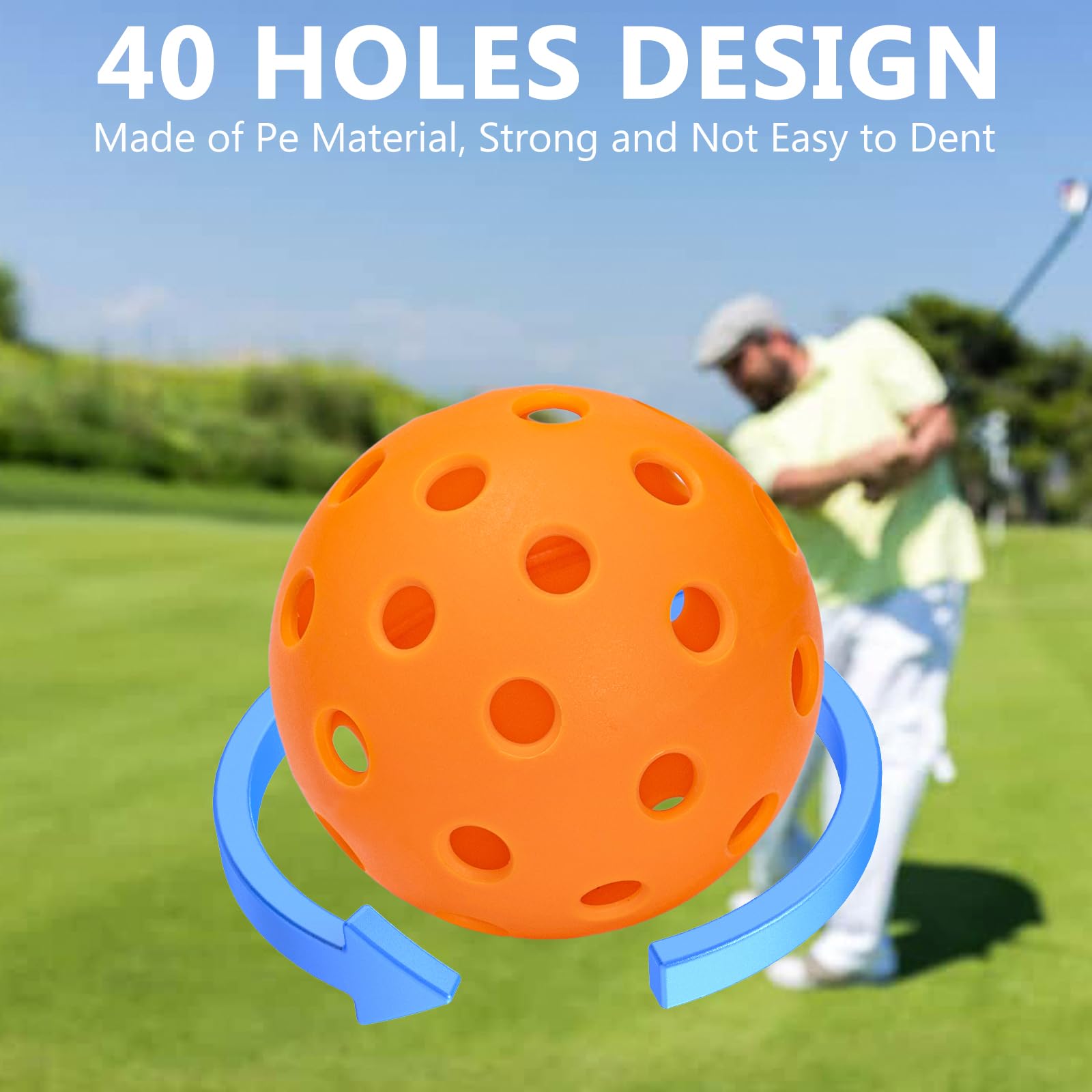 SJEhome high-visibility balls help track shots across yard or carpet.